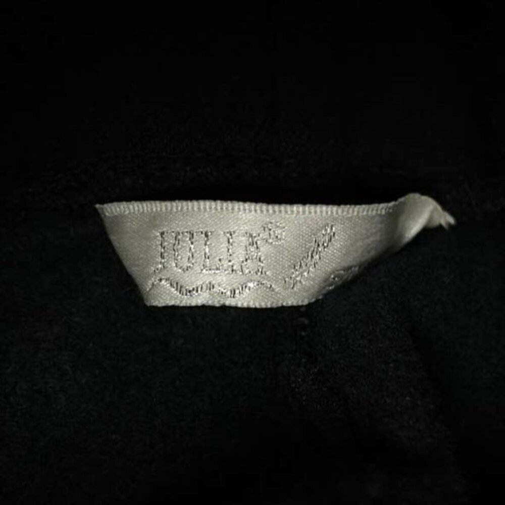Julia Faux Leather Moto Pull On Pants S/M Black Edgy Minimalist Biker Leggings - Picture 8 of 12